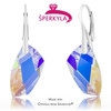 SPERKYLA - Stříbrné rhodiované náušnice ryzost 925/1000 se Swarovski® crystals