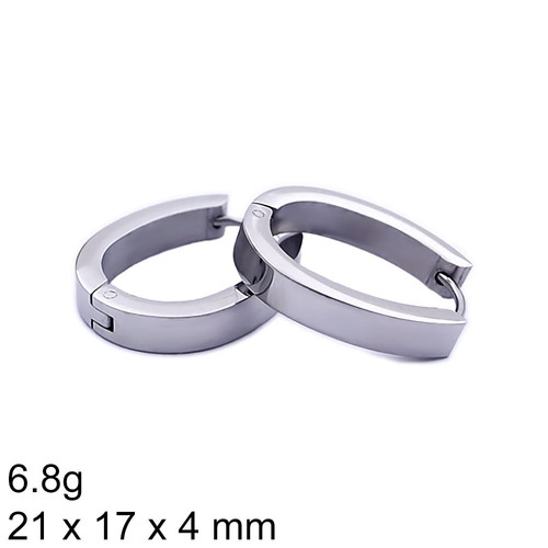 ŠPERKYLA.CZ • Náušnice - 3NE33770 - Huggie - 21 x 17 x 4 mm - 6.8g