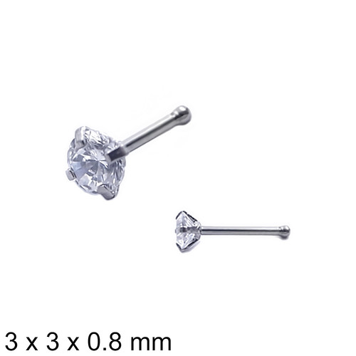 ŠPERKYLA.CZ • Piercing - Piercing - 3PPU165 - 8 x 3 x 0.8 mm - 0.2g