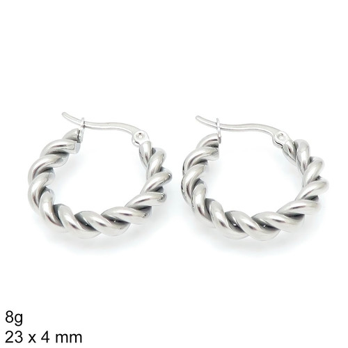 ŠPERKYLA.CZ • Náušnice - 8NE64990 - Kruhy - 23 x 4 mm - 8g