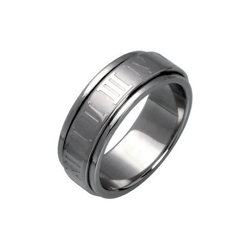 Ocelový prsten – otáčející se střed