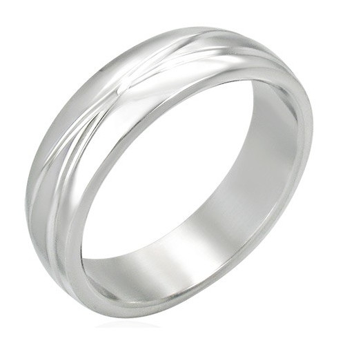 Ocelový prsten - FRC007BA - Velikost 51 (6)